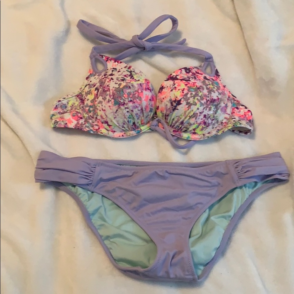 Purple swimsuit